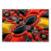 ドイツ色の特殊なテーブルカード テーブルナンバー (裏面)