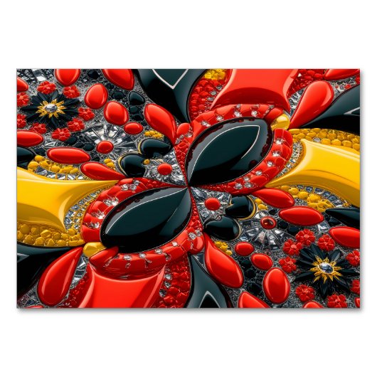 ドイツ色の特殊なテーブルカード テーブルナンバー (正面)