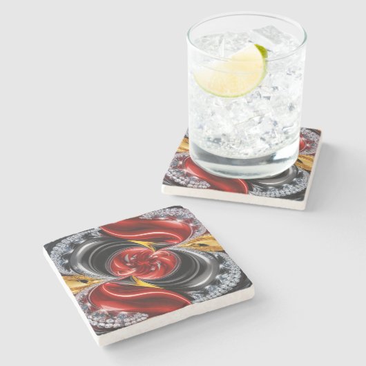 ドイツ色の特殊な石コースター ストーンコースター (横)