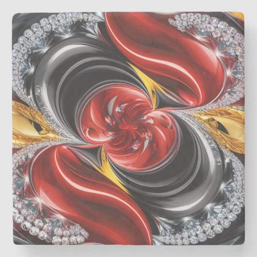 ドイツ色の特殊な石コースター ストーンコースター (正面)