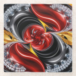 ドイツ色ガラスのコースター ガラスコースター