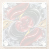 ドイツ色ガラスのコースター ガラスコースター (裏面)