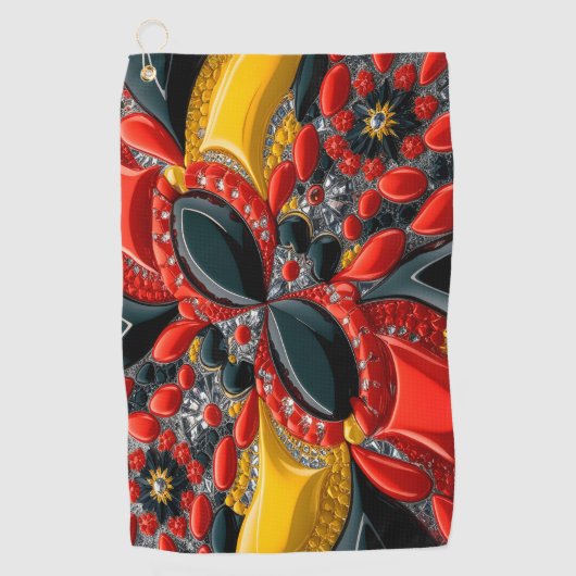 ドイツ色入りゴルフタオル ゴルフタオル (正面)