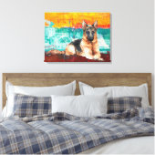 ドイツ芸術的の羊飼い抽象芸術絵画ズ キャンバスプリント (インサイチュ (寝室))