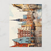 ドイツ芸術的の象徴都市の美しい景色 ポストカード (正面)