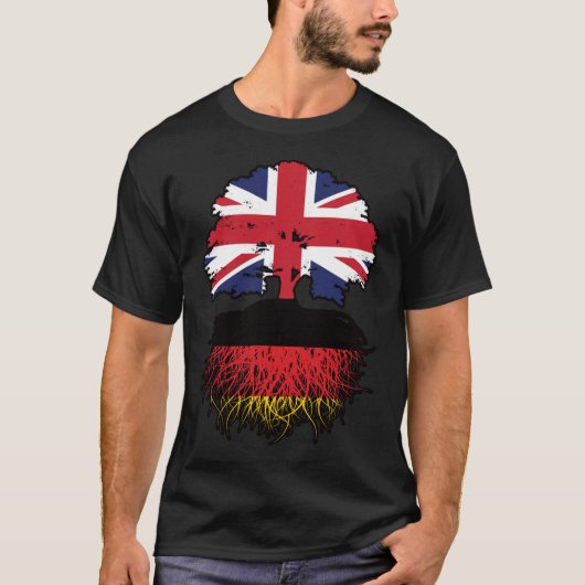 ドイツ英国イギリス統一されたイギリス Tシャツ (正面)