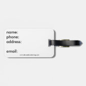 ドイツ荷物のラベル-田舎 ラゲッジタグ (裏面横)