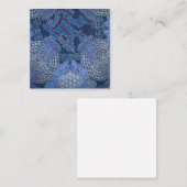 ドイツ華美，ブルーモザイクアート ノートカード (正面/裏面)