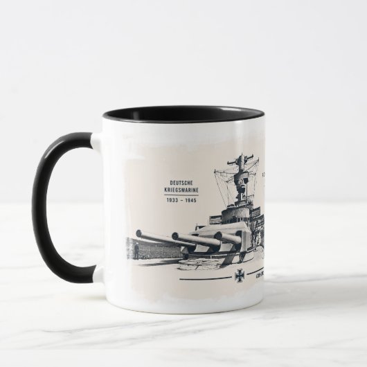 ドイツ装甲艦デイッチュラントマグ マグカップ (左)