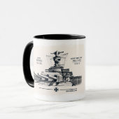 ドイツ装甲艦デイッチュラントマグ マグカップ (正面左)