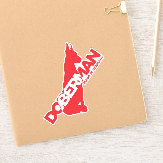 ドイツ製ドーバーマン シール (ノートブック)