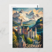 ドイツ訪問 ポストカード (正面/裏面)