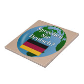 ドイツ話語は？ドイツ語。国旗とグローブ タイル (側面)