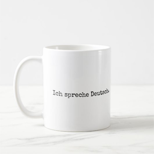 ドイツ話語I spreche Deutsch mug コーヒーマグカップ (左)