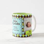 ドイツ誇りを持ったの祖母の緑と茶色の写真 ツートーンマグカップ (正面右)