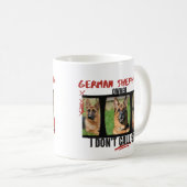 ドイツ誇りを持ったの羊飼い飼い私は911を呼ばない、犬 コーヒーマグカップ (正面右)