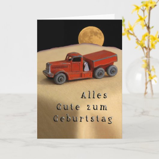 ドイツ誕生日カード カード (黄色い花)