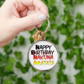 ドイツ誕生日ハクナマタタアートプリント キーホルダー (手)