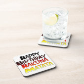 ドイツ誕生日ハクナマタタアートプリント コースター (右側)