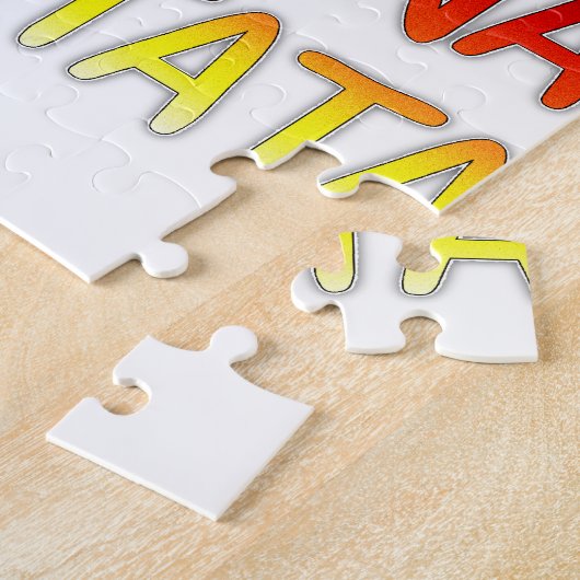 ドイツ誕生日ハクナマタタアートプリント ジグソーパズル (側面)