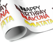 ドイツ誕生日ハクナマタタアートプリント ラッピングペーパー (ロールコーナー)