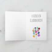 ドイツ誕生日バルーンカード カード (内部)