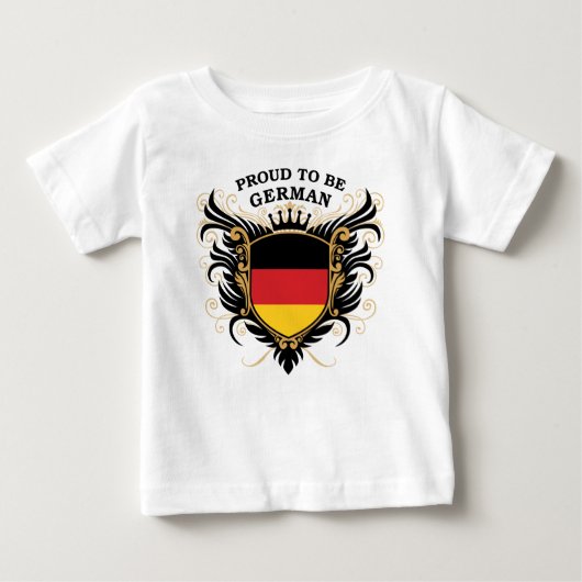 ドイツ語があること誇りを持った ベビーTシャツ (正面)