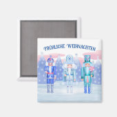 ドイツ語でパステルナツクラッカーズメリークリスマス マグネット (正面/裏面)