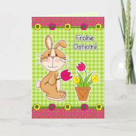 ドイツ語でFrohe Ostern Easter Card シーズンカード