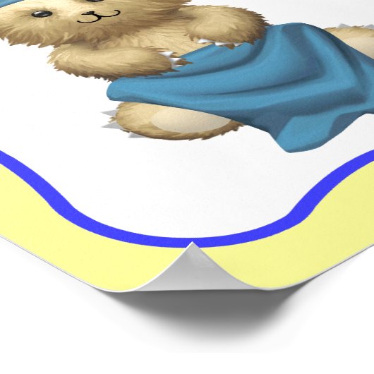 ドイツ語と英語で数スペインの字をフランスの表す ポスター (角)