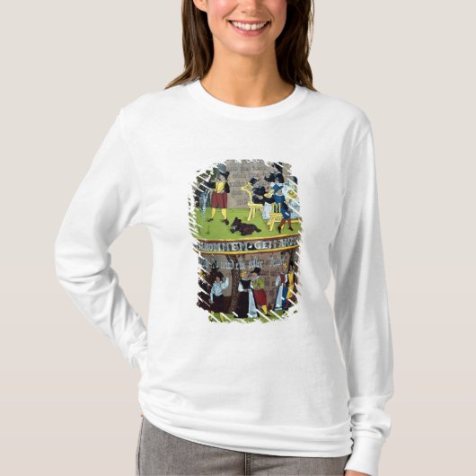 ドイツ語によってエナメルを塗られるHumpen Tシャツ (正面)