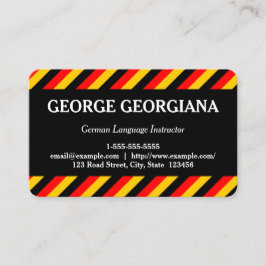 ドイツ語のインストラクターの名刺 名刺