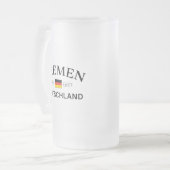 ドイツ語のコーディネート フロストグラスビールジョッキ (正面左)