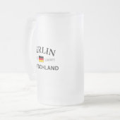 ドイツ語のコーディネート フロストグラスビールジョッキ (正面左)