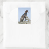 ドイツ語のショートエアーポインタsit.png 楕円形シール (バッグ)