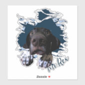 ドイツ語のショートポインタステッカー シール (シート)