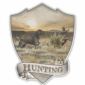 ドイツ語のショートポインタステッカー シール (正面)