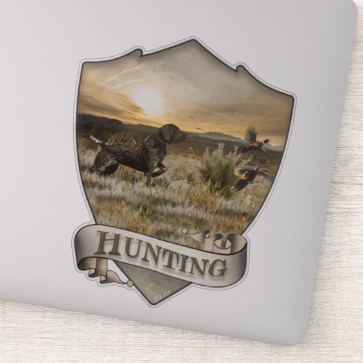 ドイツ語のショートポインタステッカー シール (詳細)