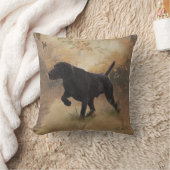 ドイツ語のショートポインタ準備ができて狩りギフトボックス クッション (ブランケット)