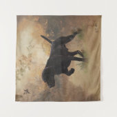 ドイツ語のショートポインタ準備ができて狩りギフトボックス タペストリー (正面)