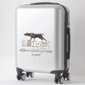 ドイツ語のショート・ポインタ(GSP)ステッカー シール (スーツケース)