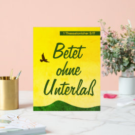 ドイツ語のバイブルやる気を起こさせる節 アクリルサイン