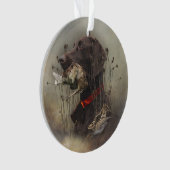 ドイツ語のポインタ オーナメント (正面)