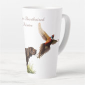 ドイツ語のポインタ カフェラテマグ (右アングル)