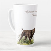 ドイツ語のポインタ カフェラテマグ (左アングル)