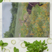 ドイツ語のポインタ キッチンタオル (折り畳み)