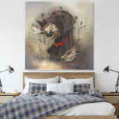 ドイツ語のポインタ キャンバスプリント (インサイチュ (寝室))