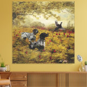 ドイツ語のポインタ キャンバスプリント (インサイチュ (リビング))