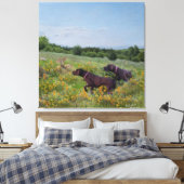 ドイツ語のポインタ キャンバスプリント (インサイチュ (寝室))