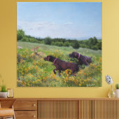 ドイツ語のポインタ キャンバスプリント (インサイチュ (リビング))